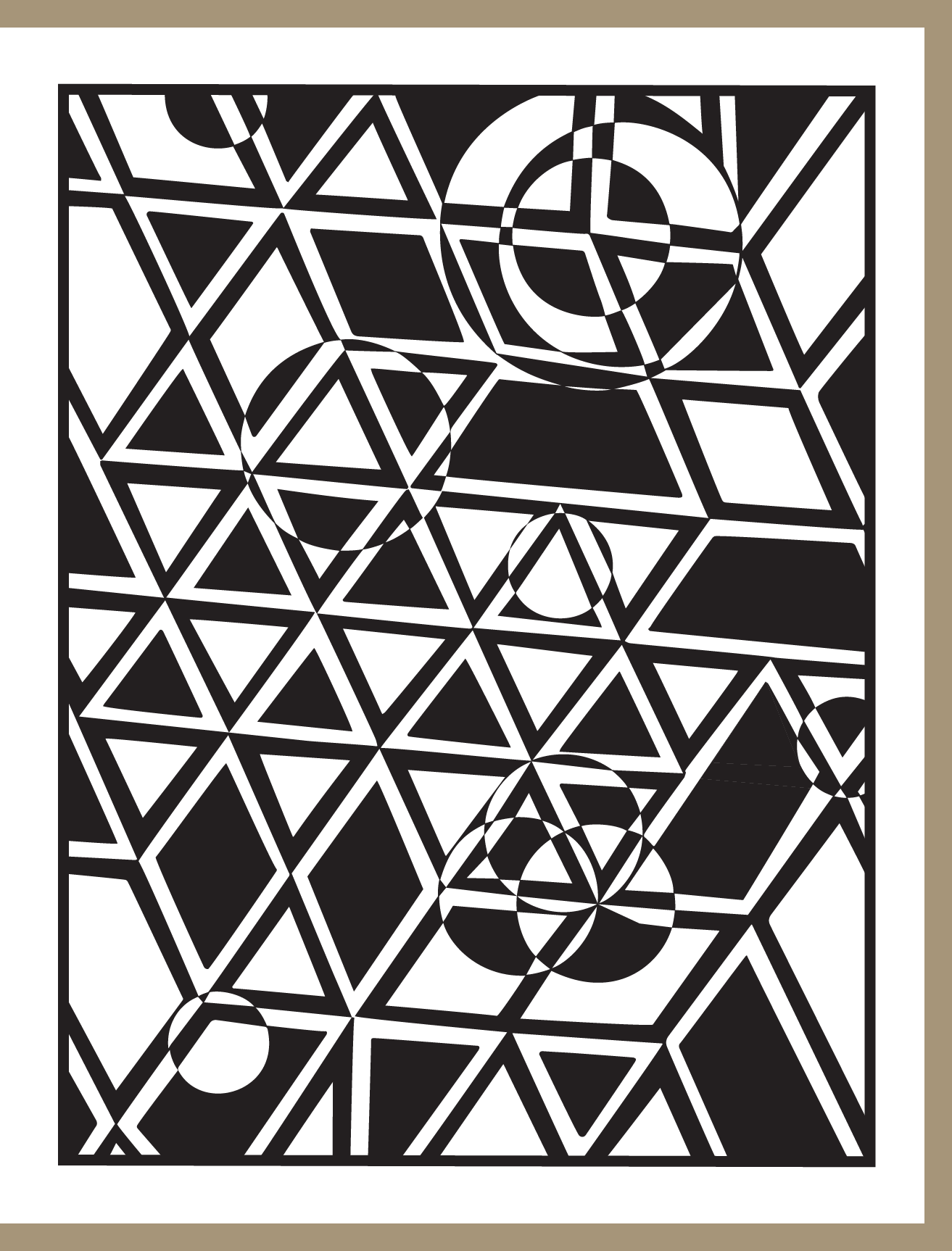 Geometrics Greeting Card - 4.25 x 5.5in