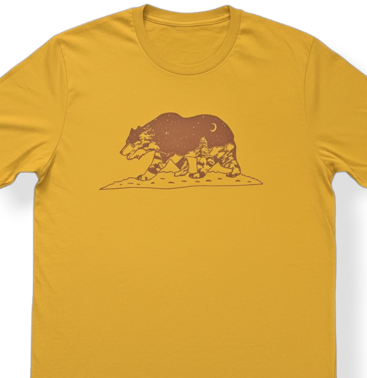 California Grizzly Bear Art T-Shirt: Super Soft, Unisex XS-3X