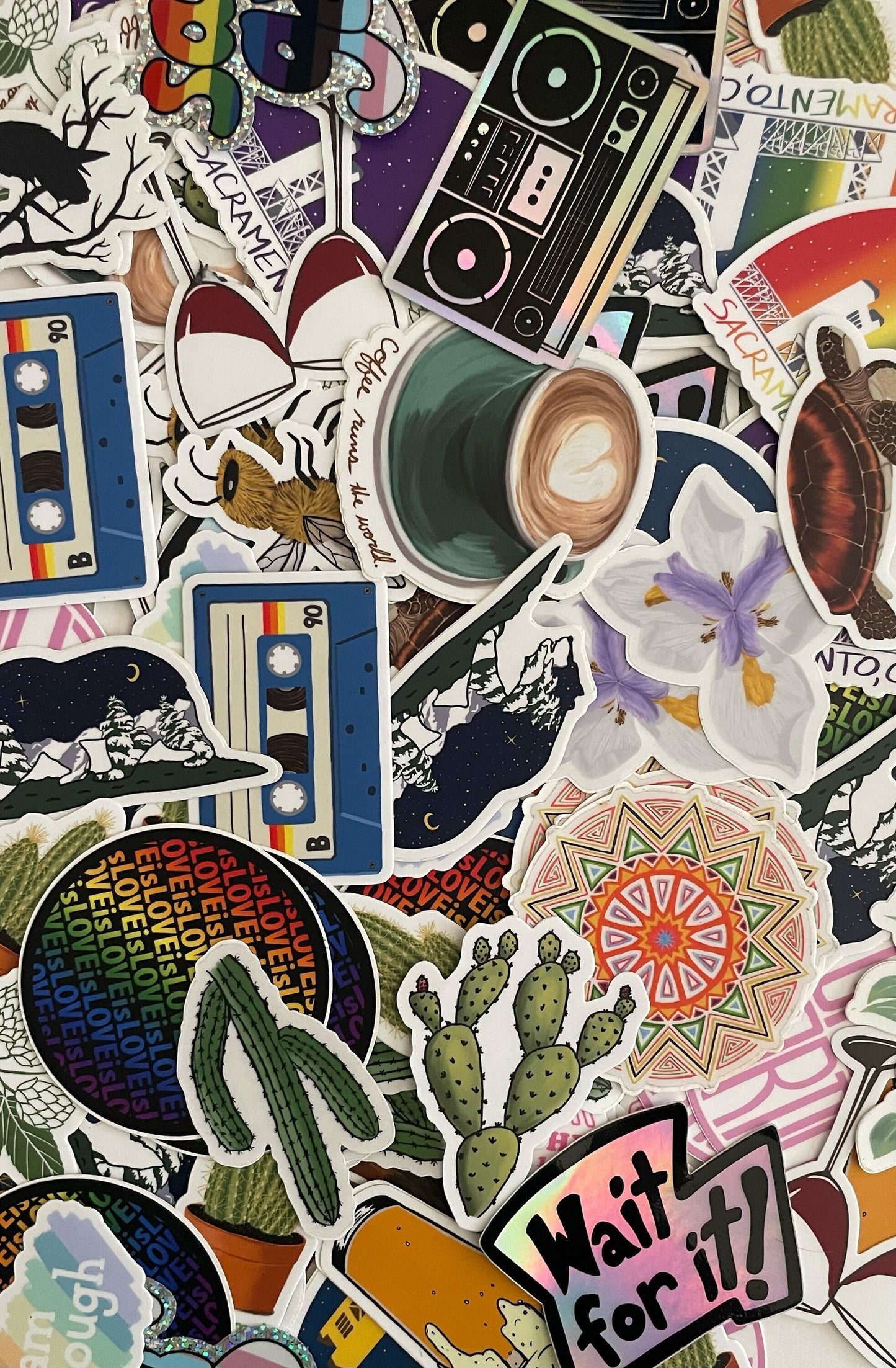 Mystery Sticker Pack: Original Art, Waterproof Vinyl (4 Stickers)