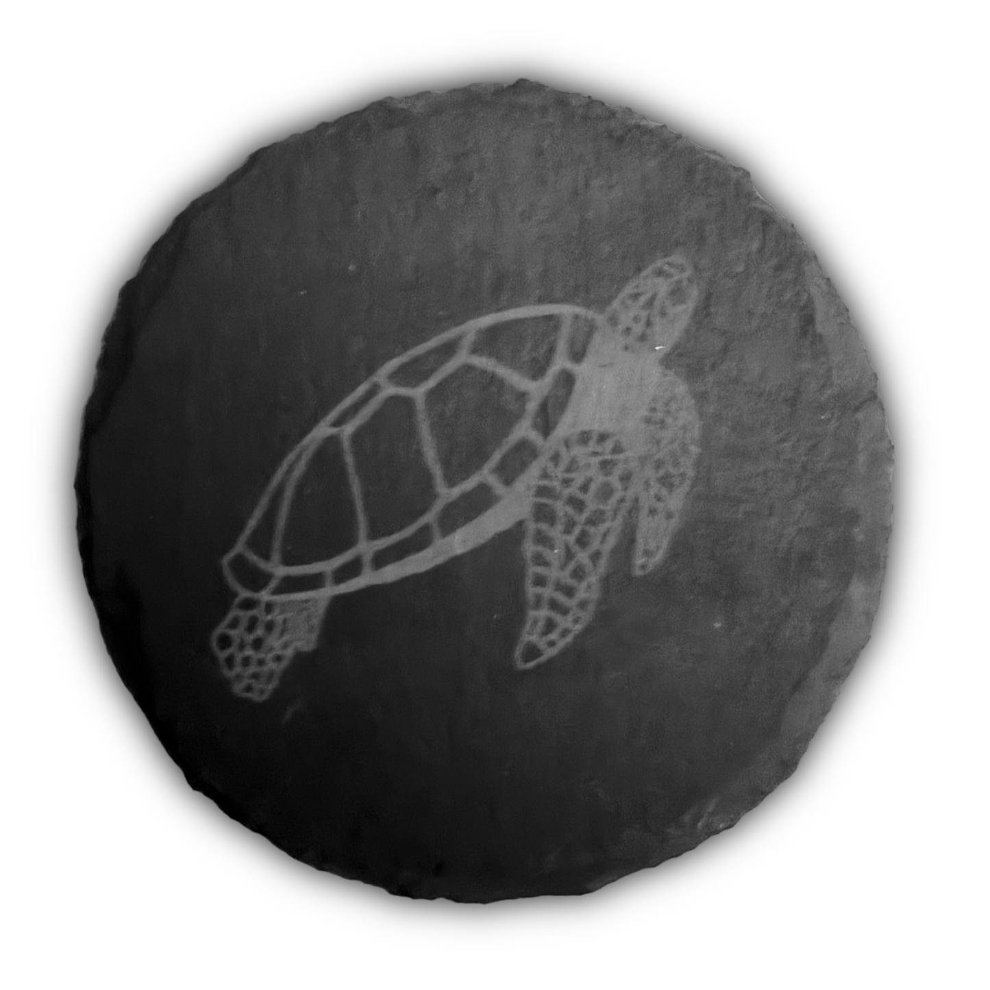 Sea Turtle Slate Coaster - 4"x4"