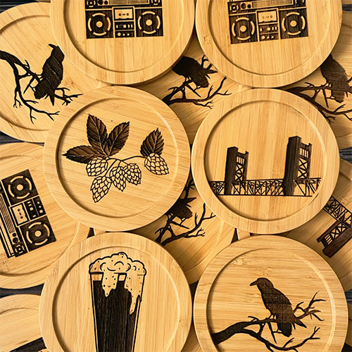 Bamboo Coaster - 3.75"x3.75"
