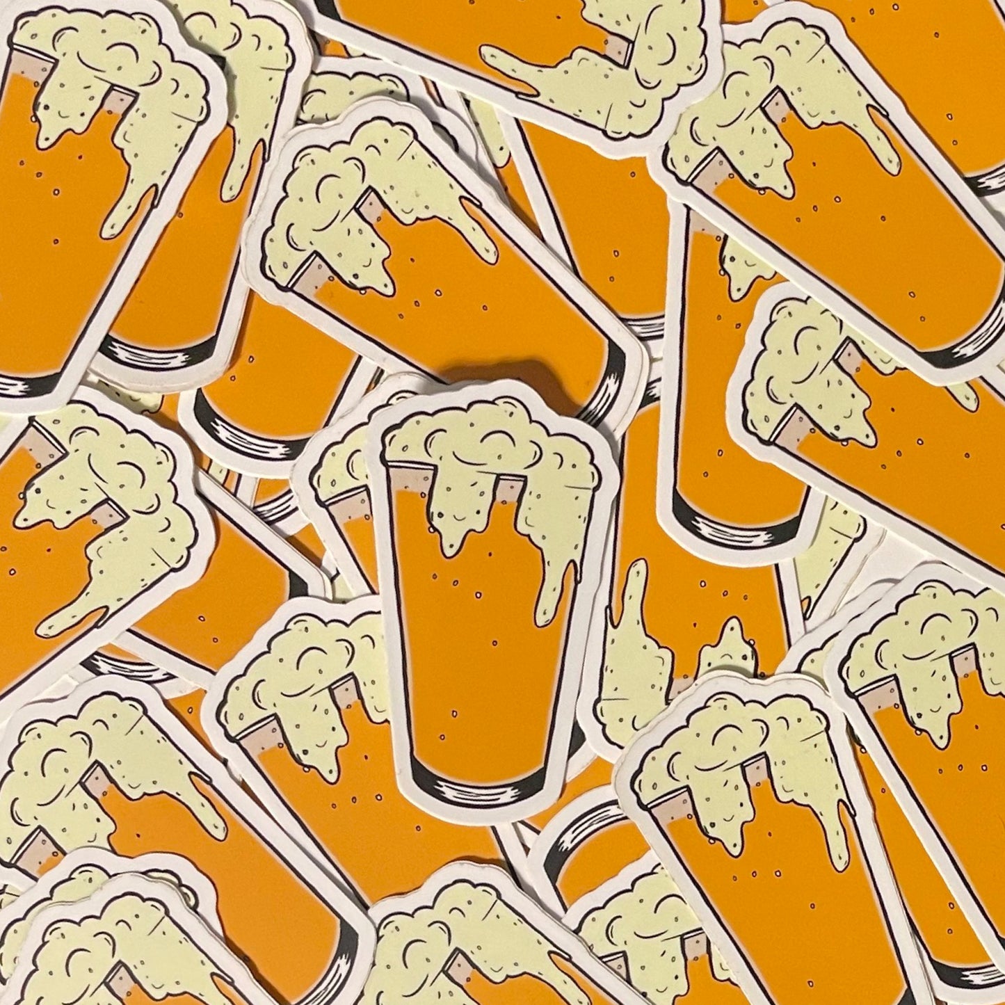 Pint of Beer Sticker - Waterproof