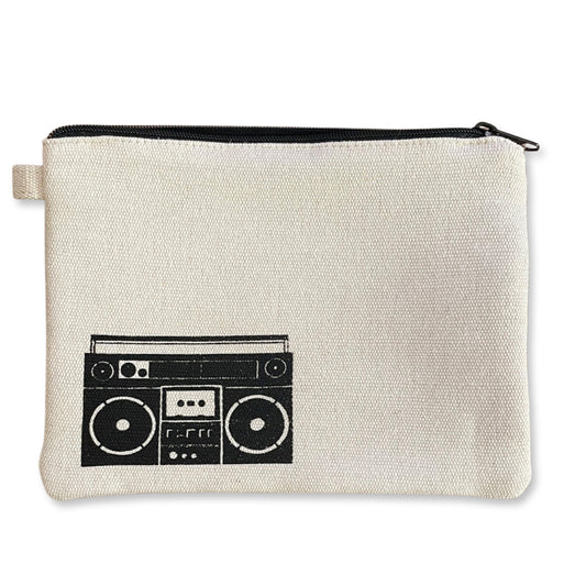 Boom Box Zipper Pouch