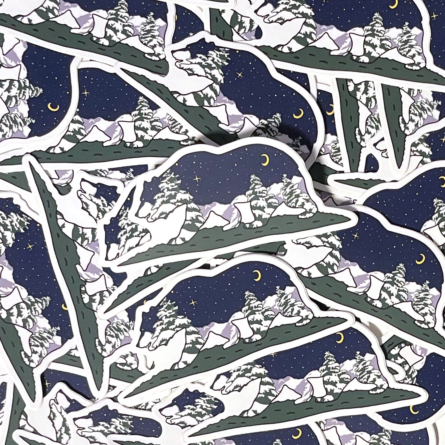 California Grizzly Bear Sticker - Waterproof