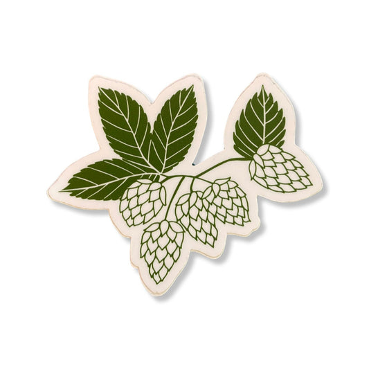 Beer Hops Art Sticker - 3"