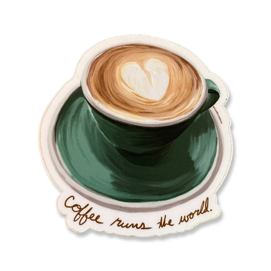 Coffee Art Sticker - 3"