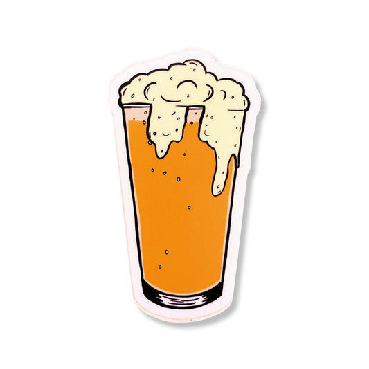 Pint of Beer Art Sticker - 3"