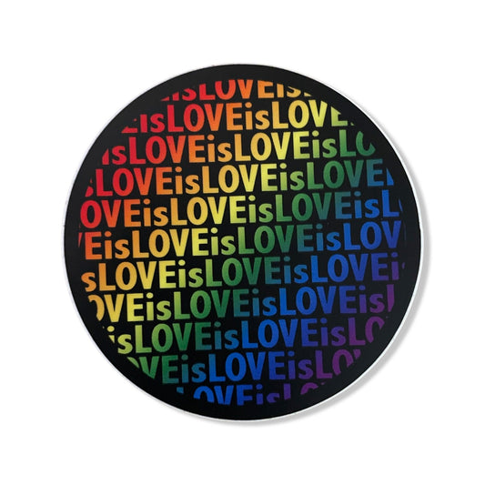 Rainbow Love Art Sticker - 3"