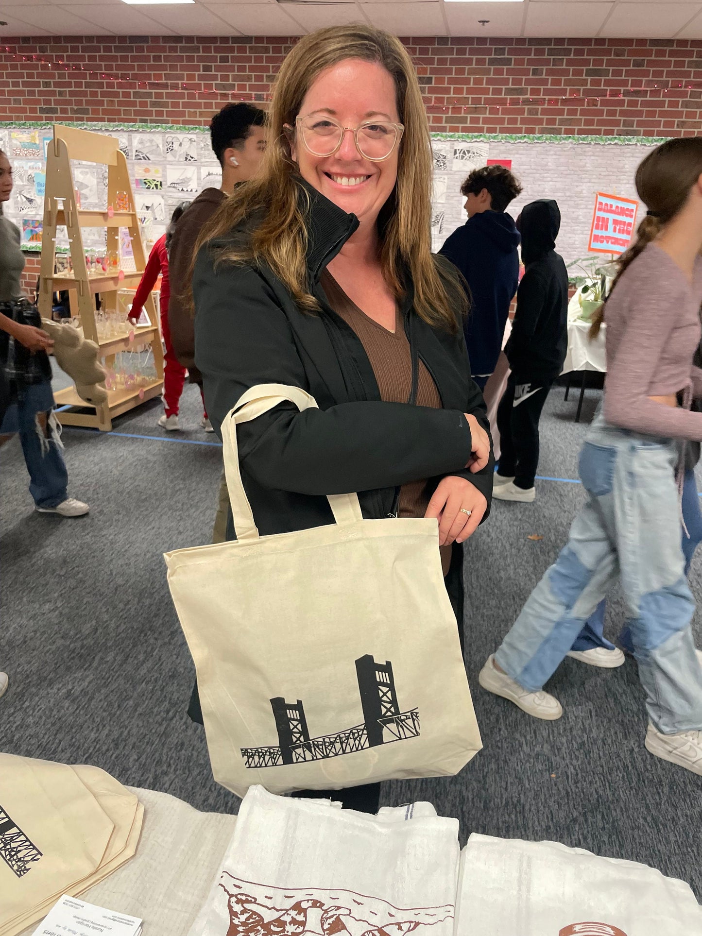 Sacramento Tower Bridge Tote Bag