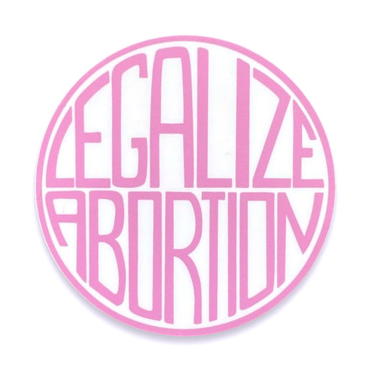 Legalize Abortion Art Sticker - 3"