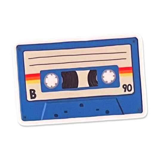 Cassette Tape  Art Sticker - 3"