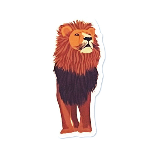 Lion Waterproof Sticker - 3"