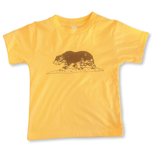 Kids California Grizzly Bear Art T-shirt - 2T-20