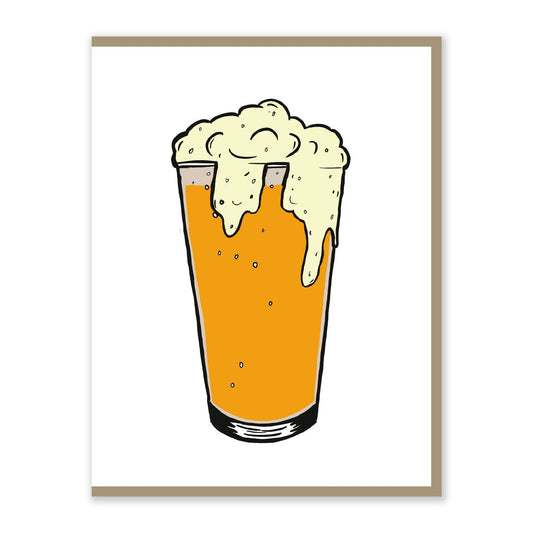 Beer Greeting Card - 4.25 x 5.5in