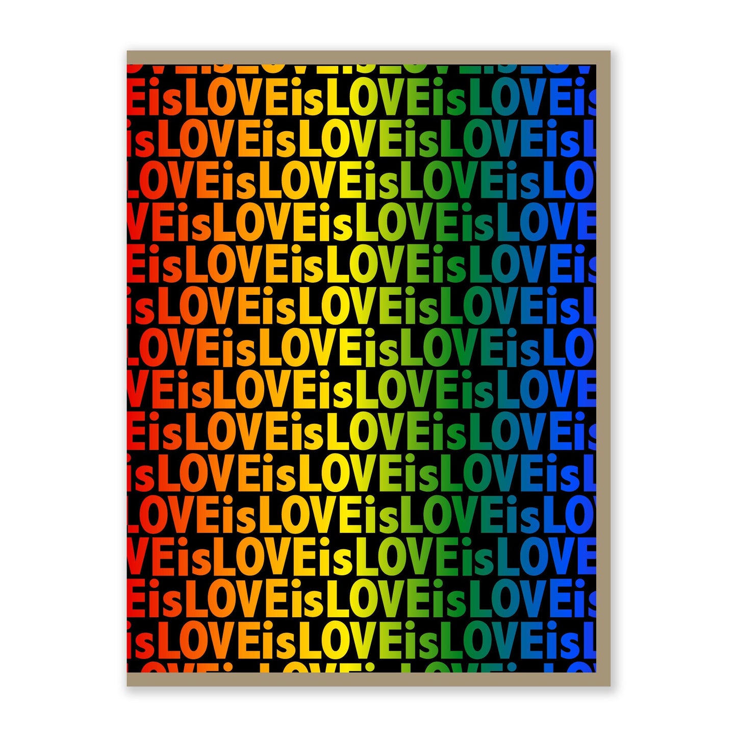 Love is Love Card | Original Artwork | Pride | LGBTQ+ | Greeting Card | Handmade