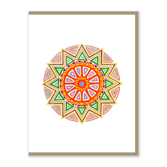 Mandala Greeting Card - 4.25 x 5.5in