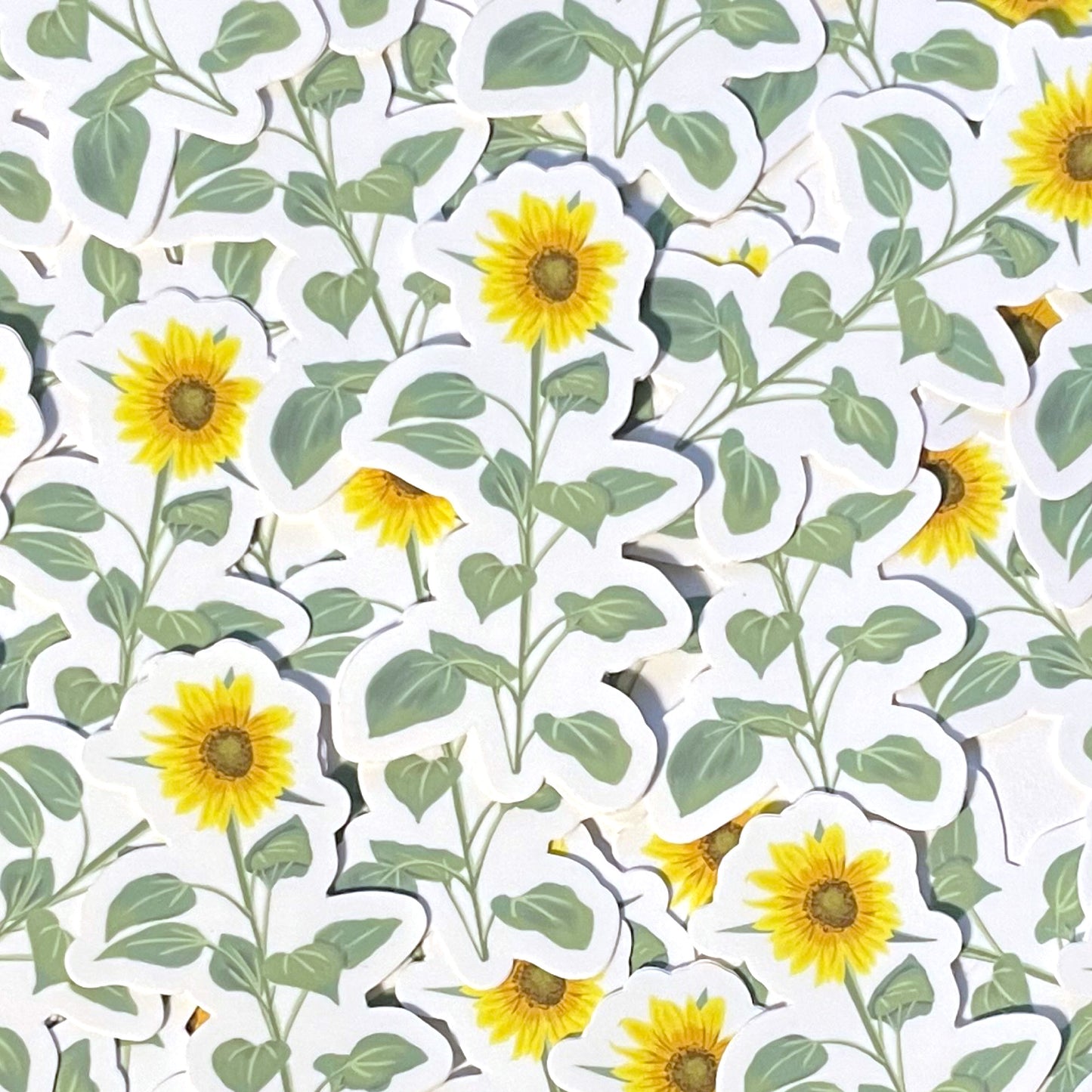 Sunflower Art Sticker - 3"