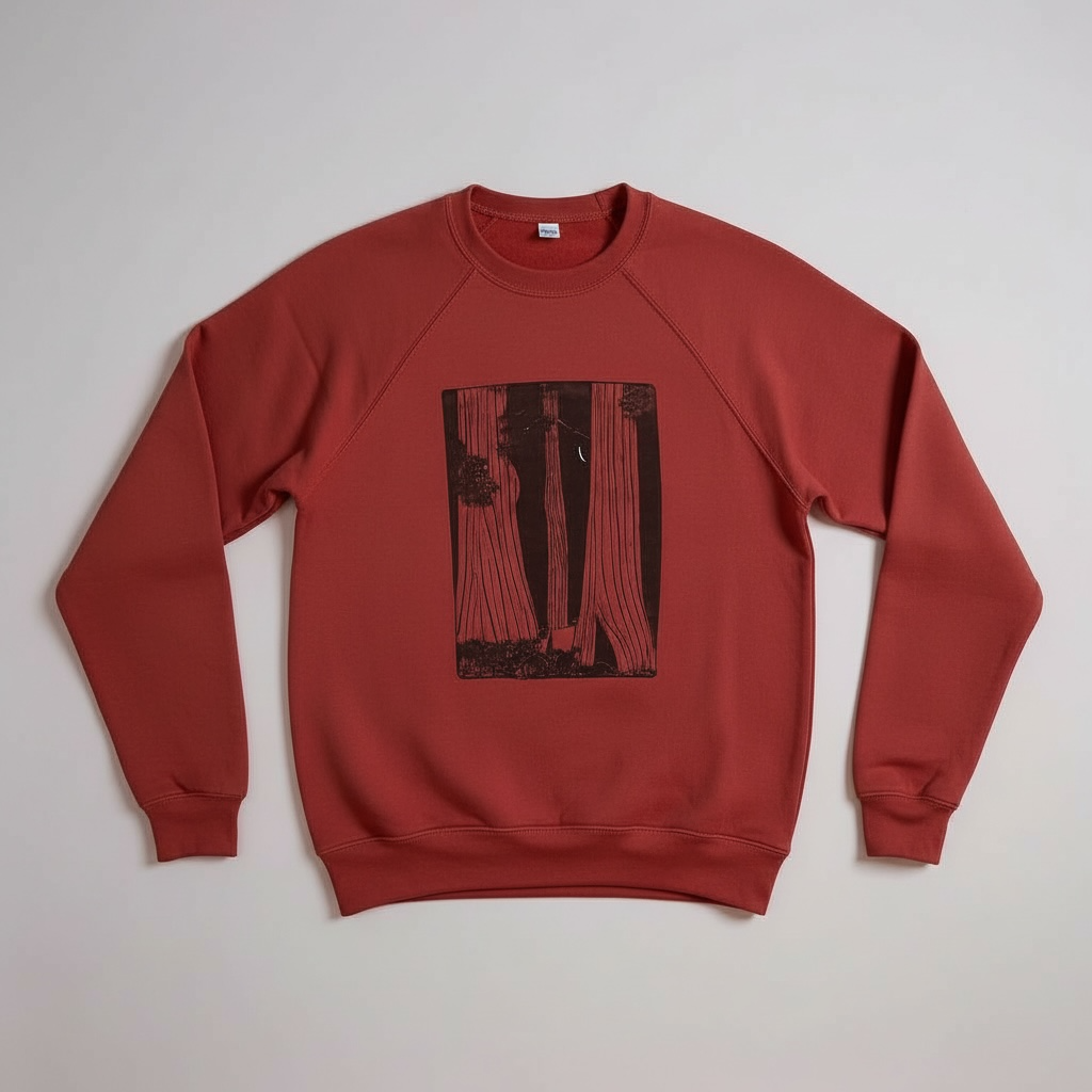 Redwoods Pullover Sweatshirt: Lightweight, Super Soft, USA Made