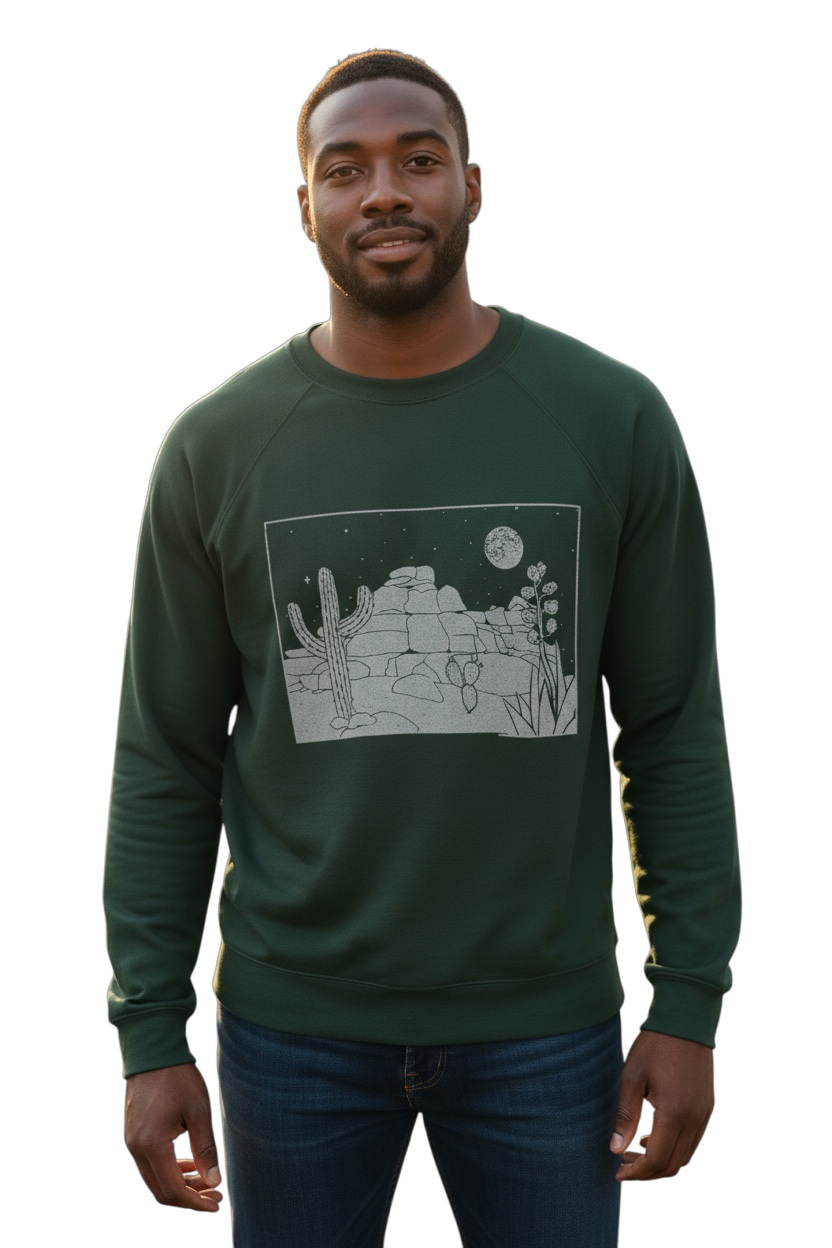 Desert Pullover Sweatshirt: Lightweight, Super Soft, USA Made