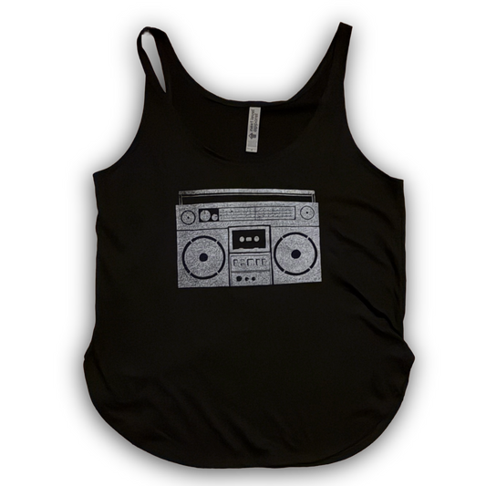 Boom Box Women's Tank Black