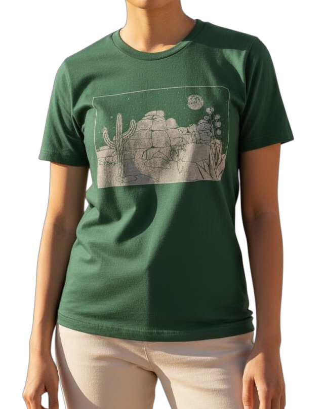 Desert Landscape Art T-Shirt: Super Soft, Unisex XS-3X