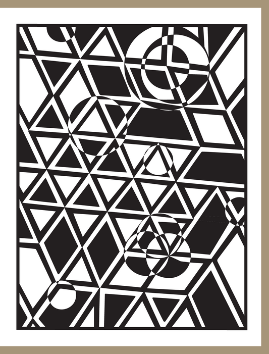 Geometrics Greeting Card - 4.25 x 5.5in
