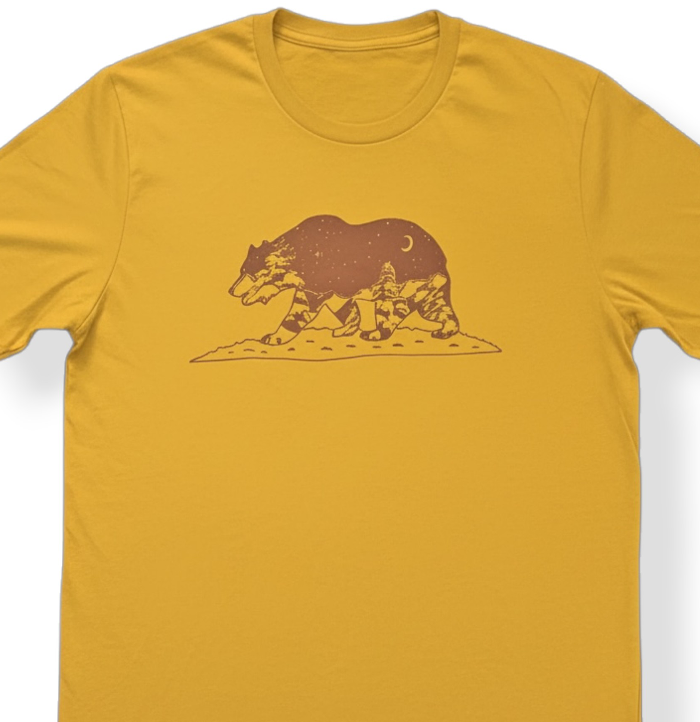 California Grizzly Bear Art T-Shirt: Super Soft, Unisex XS-3X