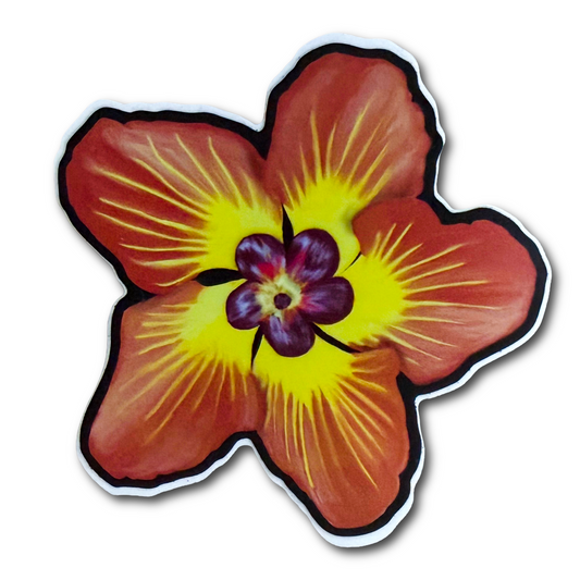 Hibiscus Jamaica Art Sticker - 3"