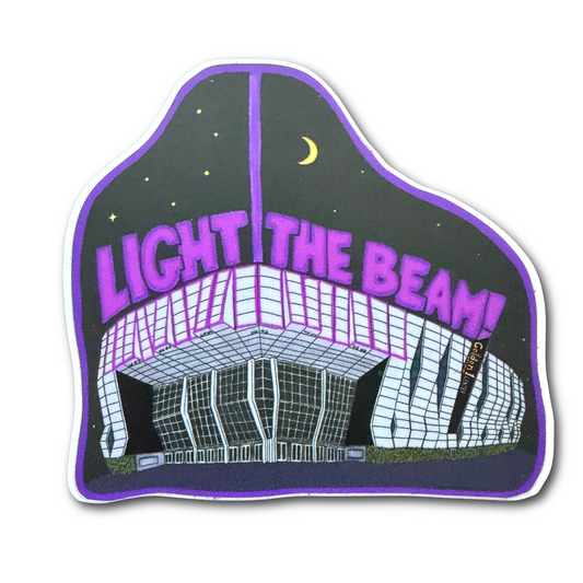 Light the Beam Golden 1 Center Sticker - 3"