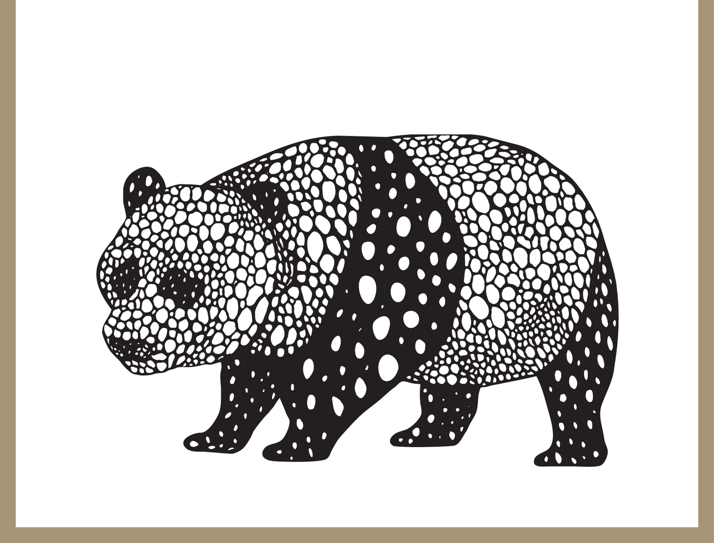 Panda Greeting Card - 4.25 x 5.5in