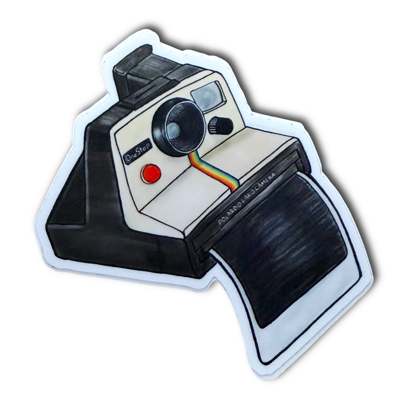 Polaroid Art Holographic Sticker - 3"