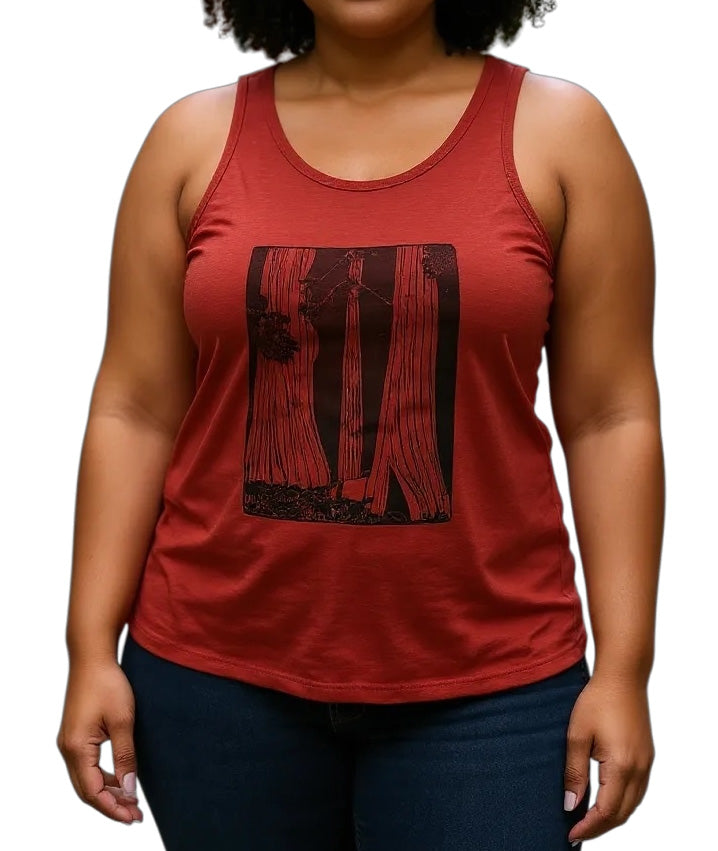 Redwoods Women's Lightweight Flowy Tank, XS-2X