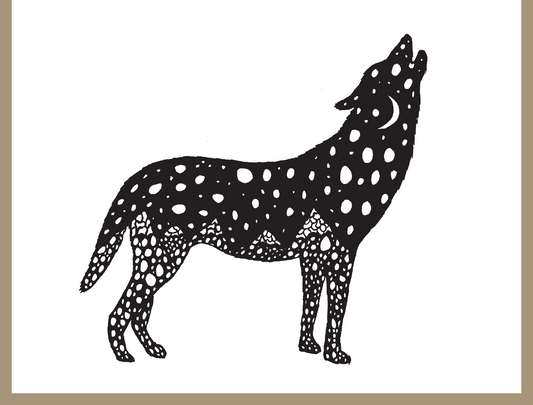 Wolf Greeting Card - 4.25 x 5.5in