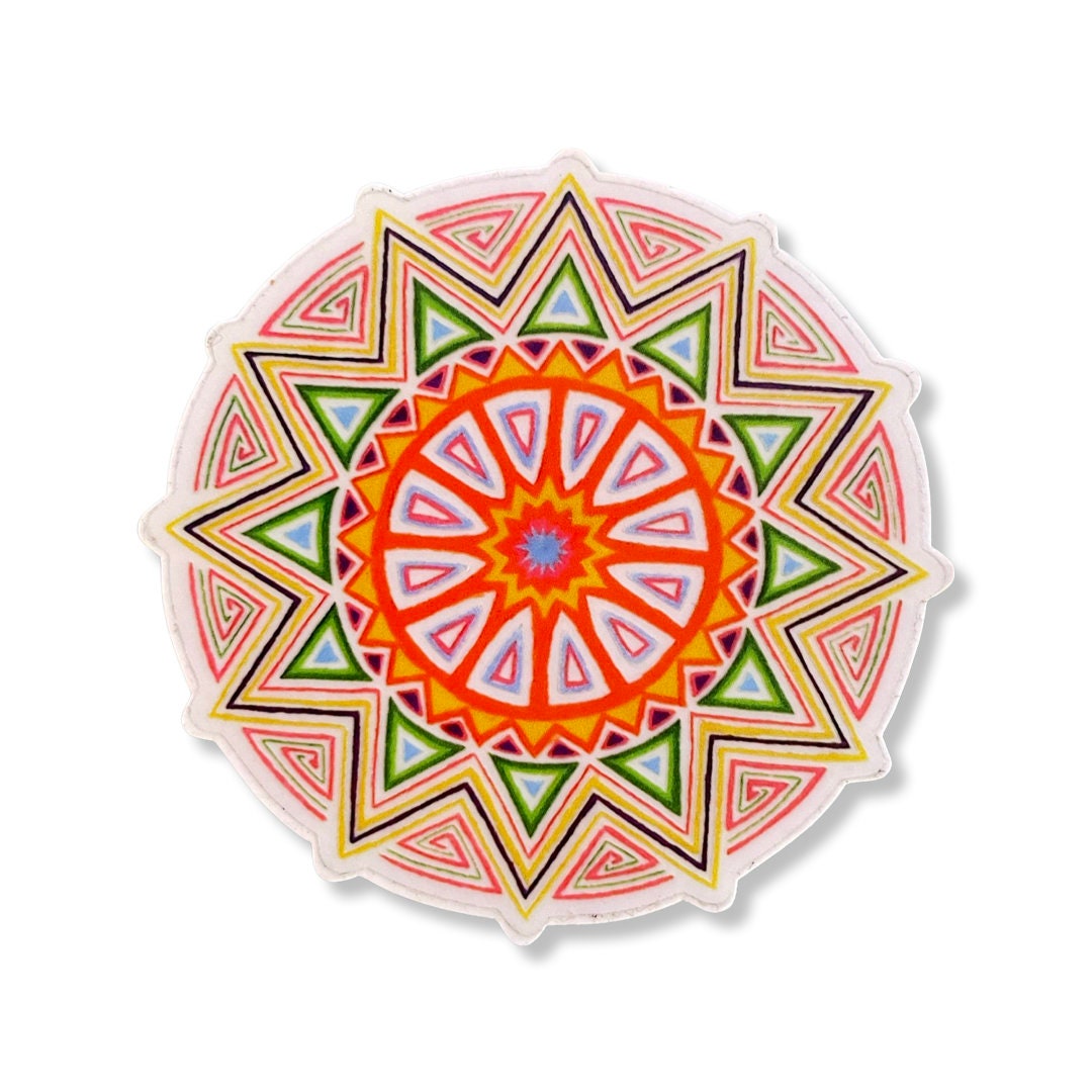 Mandala Sticker - Transparent Decal - Waterproof