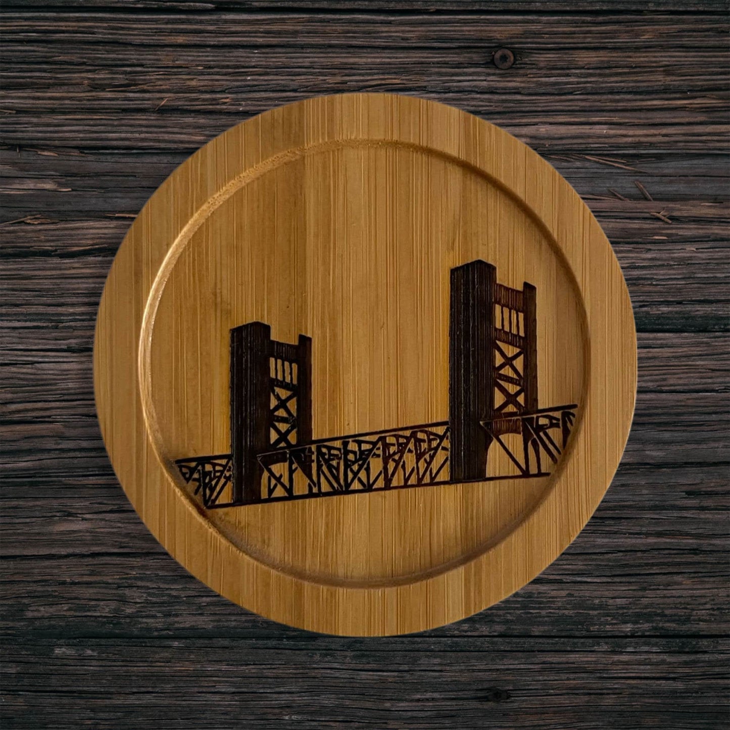 Tower Bridge Bamboo Coaster