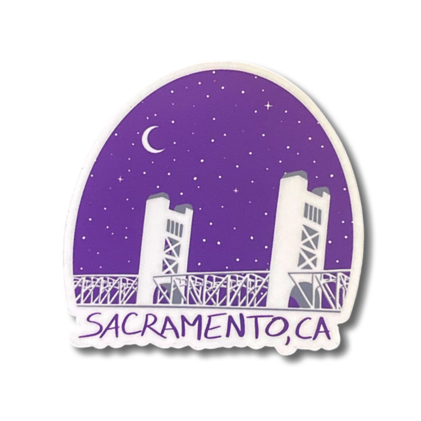 Sacramento Sticker - Kings Colors - Waterproof