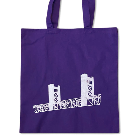 Sacramento Tower Bridge Tote Bag - Kings colors