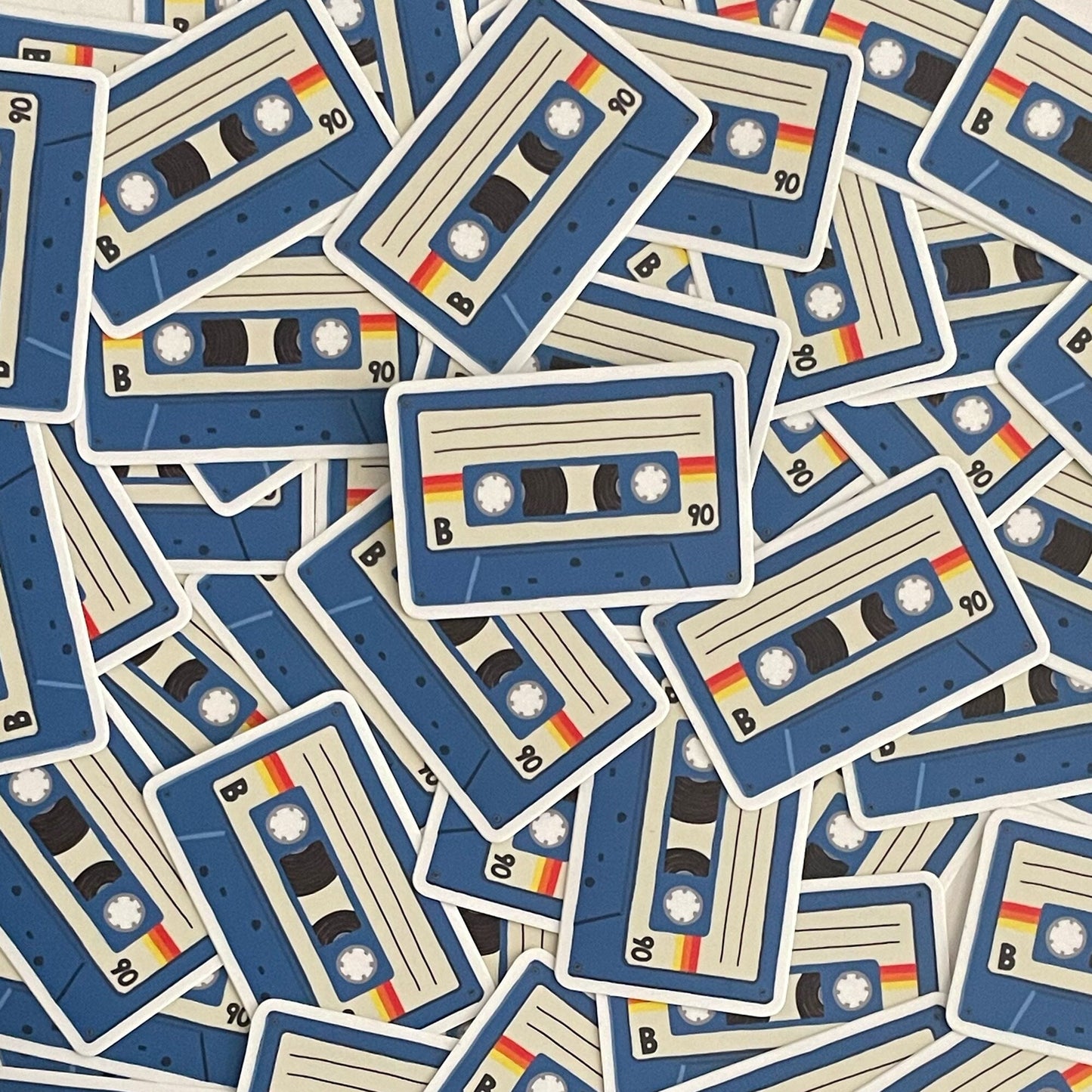 Cassette Tape  Waterproof Sticker