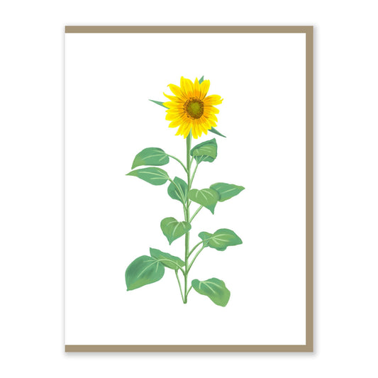 Sunflower Card |  Original Artwork | Garden Lovers | Flowers | Greeting Card | Handmade