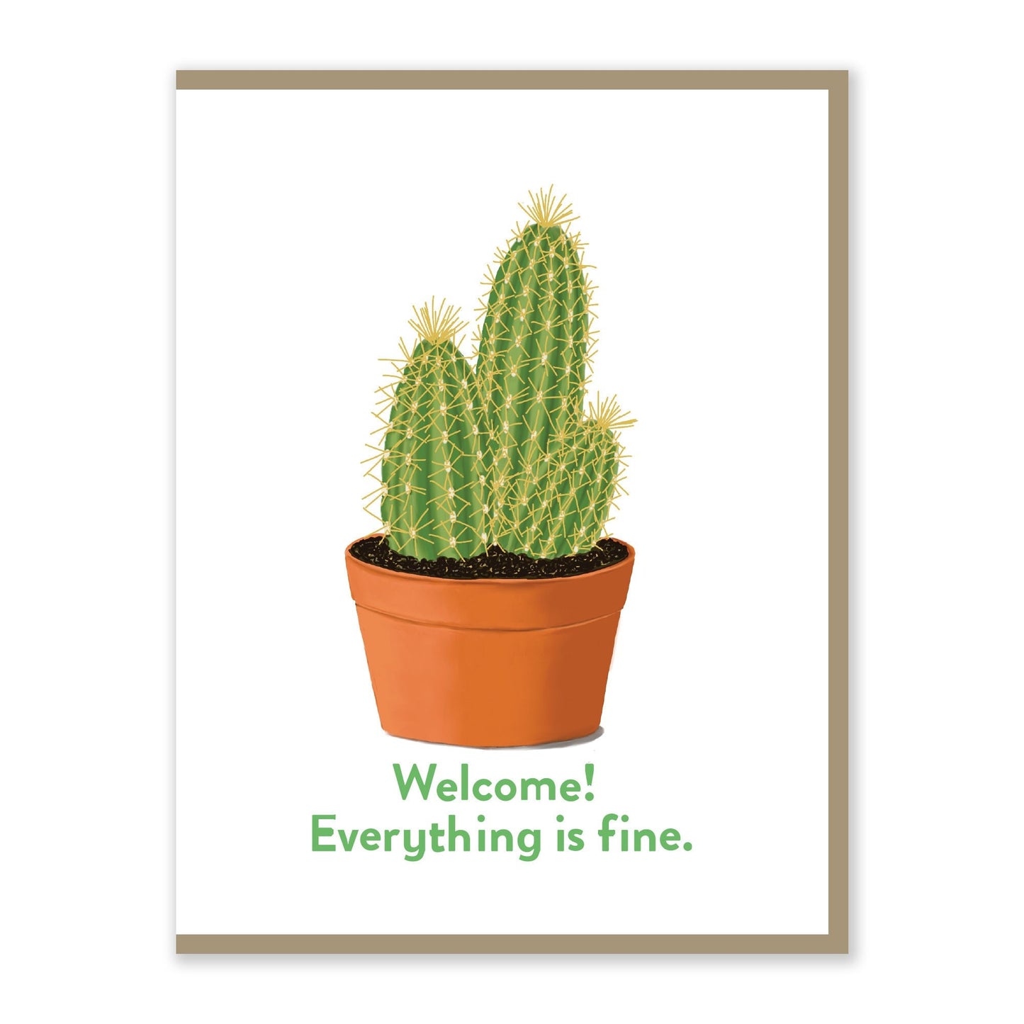 Everything is Fine Card | Inspired by The Good Place | Original Artwork | Handmade