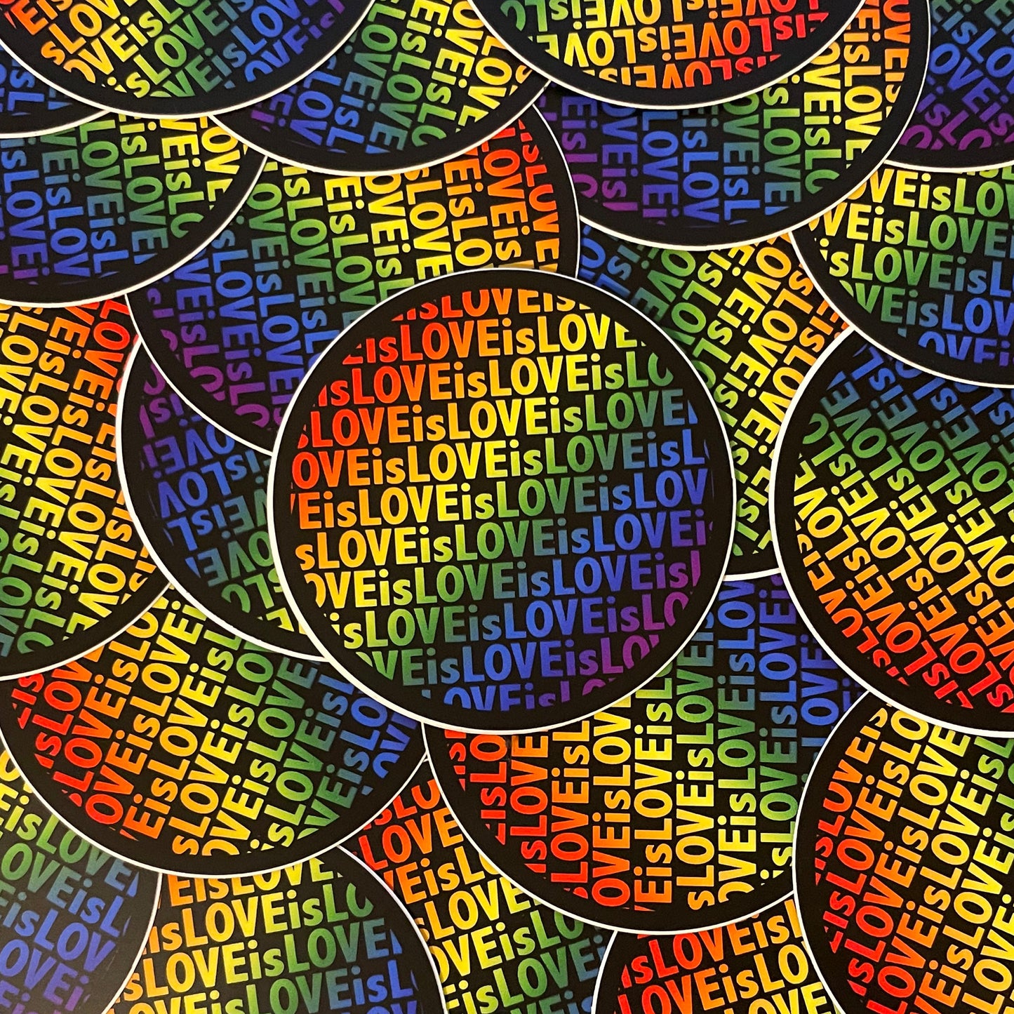 Rainbow Love Sticker - Waterproof